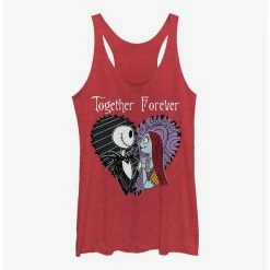 Brand new 🌟 The Nightmare Before ❄ Christmas Jack & Sally Together Forever Girls Tank Top 😉