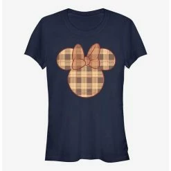 Coupon 🧨 Disney Minnie Mouse Fall Plaid Minnie 🛒 Girls T-Shirt ✔️