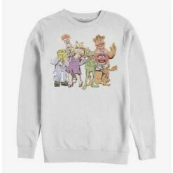 New 🧨 Disney Muppets Muppet Gang Crew Sweatshirt ✔️