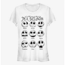 Outlet ✨ Disney The Nightmare Before 🛒 Christmas Jack Emotions Girls T-Shirt ❤️