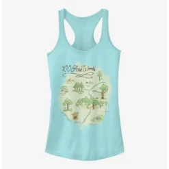 Discount ⌛ Disney Winnie The Pooh 100 Acre Map Girls Tank 👏