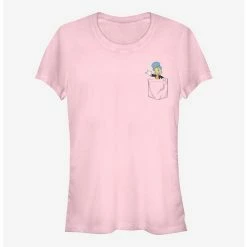 Best reviews of 👏 Disney Pinocchio Jiminy Faux Pocket Girls T-Shirt 💯