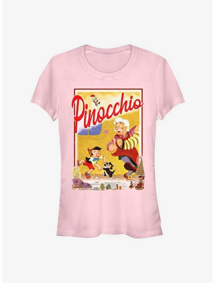 Budget ✔️ Disney Pinocchio Storybook Poster Girls T-Shirt ✨ 1 Budget ✔️ Disney Pinocchio Storybook Poster Girls T-Shirt ✨
