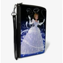Hot Sale π€© Disney Cinderella Ball Gown Transformation Zip Around Wallet β€οΈ