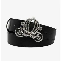 Buy 🎁 Disney Cinderella Carriage Silver Buckle Vegan Leather Belt ⭐