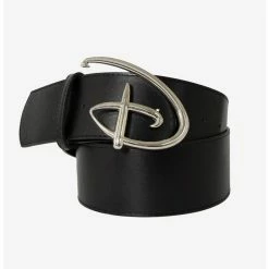 Best deal ✔️ Disney Signature D Logo Silver Cast Buckle Vegan Leather Belt ⌛