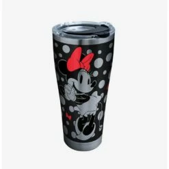 Hot Sale 💯 Disney Minnie Mouse Silver 30oz Stainless Steel Tumbler With Lid ✔️