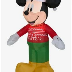 New ⭐ Disney Mickey Mouse Mickey In Ugly Sweater Small Airblown ✔️