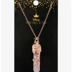 Promo 💯 Disney Beauty And The Beast Rose Crystal Necklace 💯 -Dressup Outfits Shop 14522892 av2