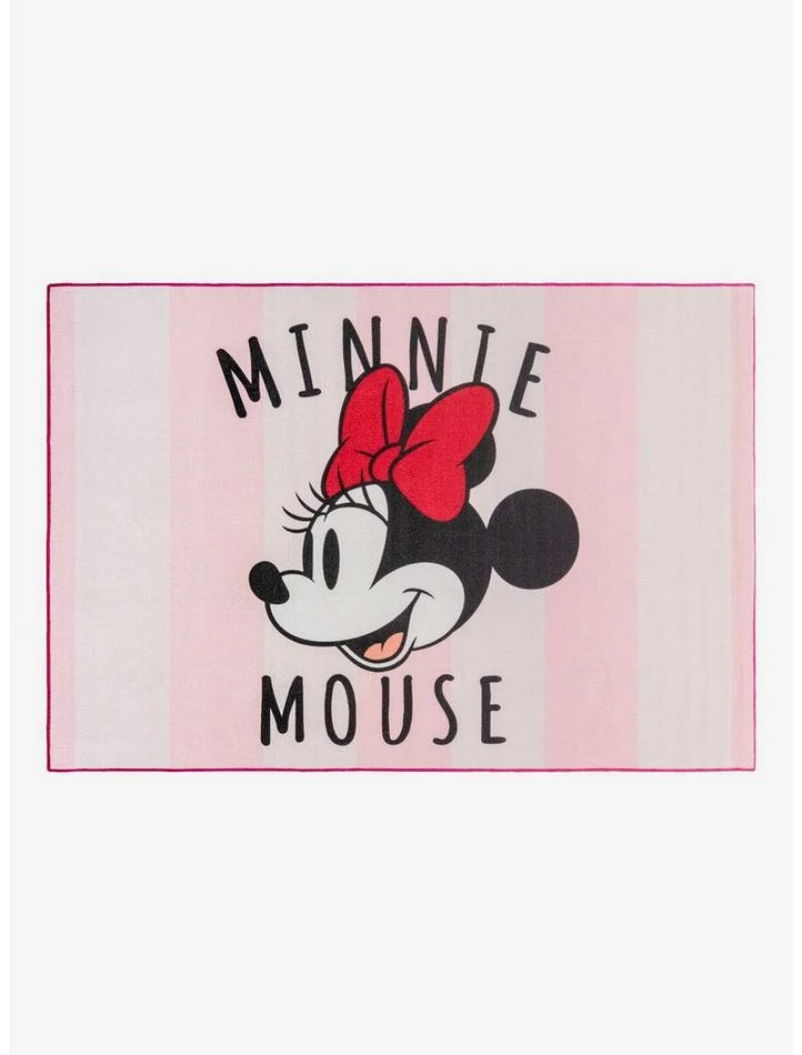Budget ⌛ Disney Minnie Mouse Stripes Rug ✔️ 1 Budget ⌛ Disney Minnie Mouse Stripes Rug ✔️