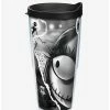 Best Sale ✔️ The Nightmare Before 😉 Christmas Torn Collage 24oz Classic Tumbler With Lid ❤️