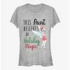 Promo 😍 Disney Tinker Bell Holiday Magic Aunt Girls T-Shirt ❤️