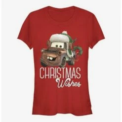 Flash Sale ⌛ Disney Pixar Cars 🎉 Christmas Wishes Girls T-Shirt 🌟