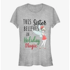 Outlet ❤️ Disney Tinker Bell Holiday Magic Sister 🎉 Girls T-Shirt 🌟