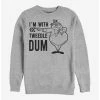 Buy ✔️ Disney Alice In Wonderland I'm With Tweedle Dum Crew Sweatshirt 👏