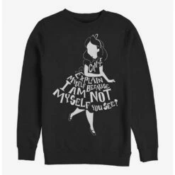 Cheap ⌛ Disney Alice In Wonderland Not Myself Crew Sweatshirt 🔥