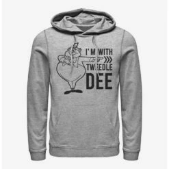 Budget 🧨 Disney Alice In Wonderland I'm With Tweedle Dee Hoodie ✔️