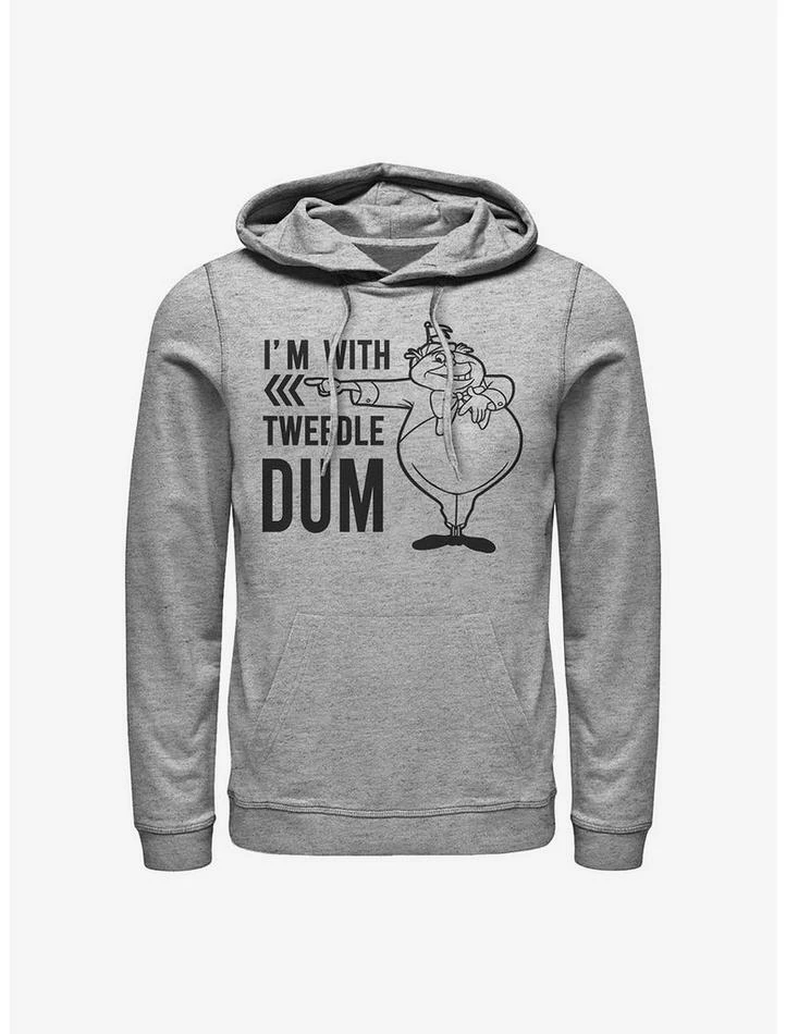 Cheapest ⌛ Disney Alice In Wonderland I'm With Tweedle Dum Hoodie ⌛ 1 Cheapest ⌛ Disney Alice In Wonderland I'm With Tweedle Dum Hoodie ⌛