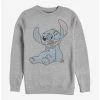 Cheapest ❤️ Disney Lilo & Stitch Halftone Stitch Crew Sweatshirt ✨