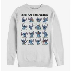 Outlet 🛒 Disney Lilo & Stitch Moods Crew Sweatshirt 🎁