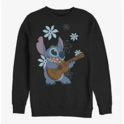 Cheap ✨ Disney Lilo & Stitch Stitch Flowers Crew Sweatshirt 👍