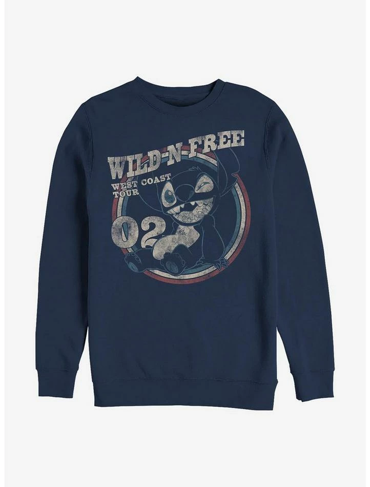 Wholesale ⌛ Disney Lilo & Stitch Wild N Free Crew Sweatshirt ❤️ 1 Wholesale ⌛ Disney Lilo & Stitch Wild N Free Crew Sweatshirt ❤️