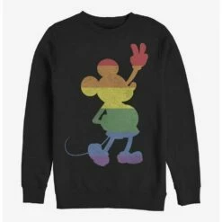 Buy ⭐ Disney Mickey Mouse Love Is Love Pride Mickey Crew Sweatshirt 💯