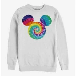 Hot Sale ❤️ Disney Mickey Mouse Mickey Tie Dye Fill Crew Sweatshirt ✔️