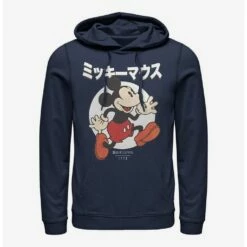 Brand new ⌛ Disney Mickey Mouse Japanese Text Comic Hoodie ⭐