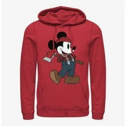 New ✔️ Disney Mickey Mouse Lumberjack Mickey Hoodie ❤️