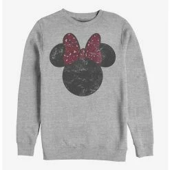 Outlet 🧨 Disney Minnie Mouse Minnie Leopard Bow Crew Sweatshirt 🛒