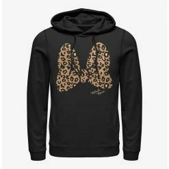 New 🔔 Disney Minnie Mouse Animal Print Bow Hoodie ✔️