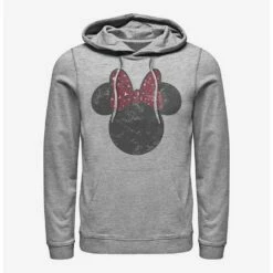 Hot Sale 😉 Disney Minnie Mouse Minnie Leopard Bow Hoodie ❤️