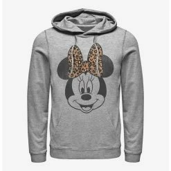 Buy 👏 Disney Minnie Mouse Modern Minnie Face Leopard Hoodie ❤️