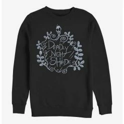 New ✨ Disney The Nightmare Before ❄ Christmas Deadly Night Shade Crew Sweatshirt ⌛