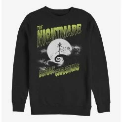 Outlet 🤩 Disney The Nightmare Before ❄ Christmas Spooky Nightmare Crew Sweatshirt ⌛
