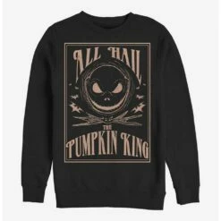 New 🔥 Disney The Nightmare Before Christmas Hail The Pumpkinking Crew Sweatshirt 🔔
