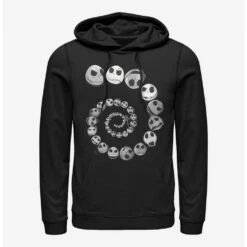 Top 10 🧨 Disney The Nightmare Before Christmas Jack Emotions Spiral Hoodie ❤️