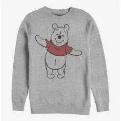 Outlet 🎉 Disney Winnie The Pooh Basic Sketch Pooh Crew Sweatshirt ✨