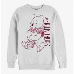 Coupon ✨ Disney Winnie The Pooh Piglet Pooh Hugs Crew Sweatshirt 😉