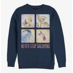 Coupon 😀 Disney Winnie The Pooh Never Stop Dreaming Crew Sweatshirt 🎁
