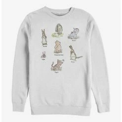 New ⭐ Disney Winnie The Pooh Winnie Poster Crew Sweatshirt ⌛