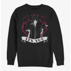 Promo ✨ Disney Villains Maleficent It's You Crew Sweatshirt 😍