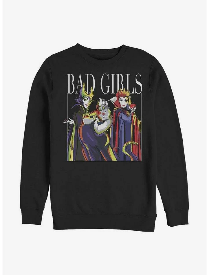 Outlet 🥰 Disney Villains Bad Girls Pose Crew Sweatshirt 🤩 1 Outlet 🥰 Disney Villains Bad Girls Pose Crew Sweatshirt 🤩