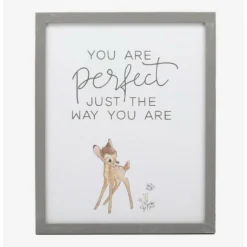 Hot Sale 🧨 Disney Bambi You Are Perfect Framed Wood Wall Decor ✔️
