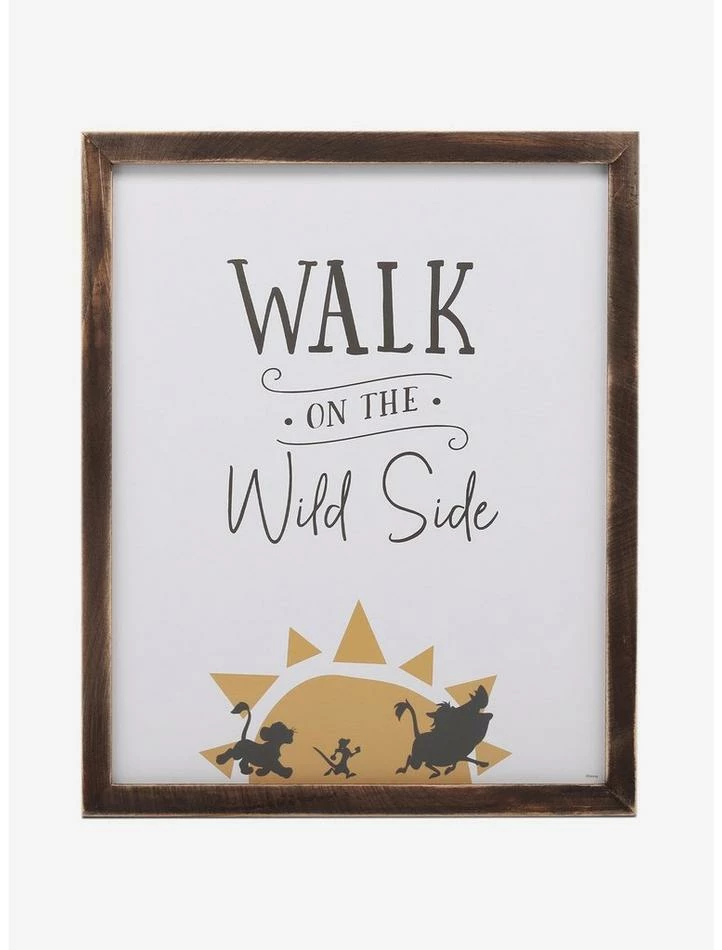 Cheap โญ Disney The Lion King Walk On The Wild Side Framed Wood Wall Decor ๐ 1 Cheap โญ Disney The Lion King Walk On The Wild Side Framed Wood Wall Decor ๐