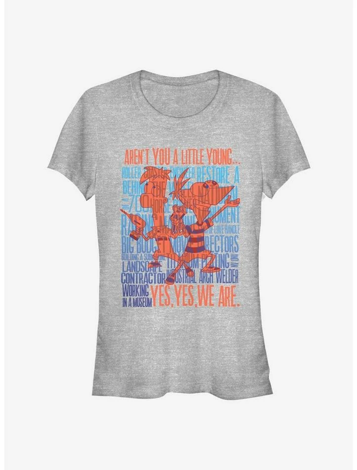 Budget 🎉 Disney Phineas And Ferb A Little Young ⭐ Girls T-Shirt ⌛ 1 Budget 🎉 Disney Phineas And Ferb A Little Young ⭐ Girls T-Shirt ⌛