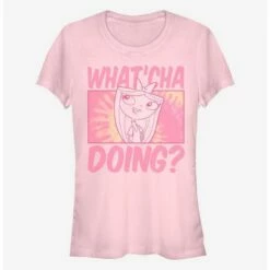 Brand new ❤️ Disney Phineas And Ferb What'cha Doing Girls T-Shirt 🥰