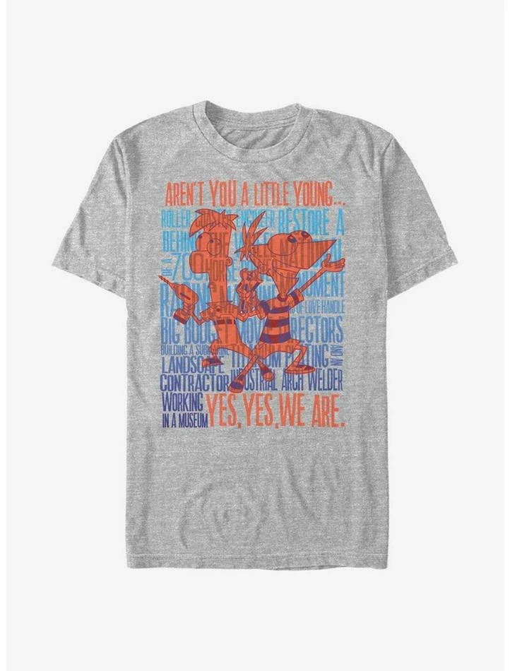 Budget ⭐ Disney Phineas And Ferb A Little Young T-Shirt 😉 1 Budget ⭐ Disney Phineas And Ferb A Little Young T-Shirt 😉