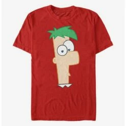New 👏 Disney Phineas And Ferb Large Ferb T-Shirt ✨